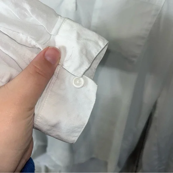 Cloth & Stone White Oversized Popover Blouse - Picture 5 of 7